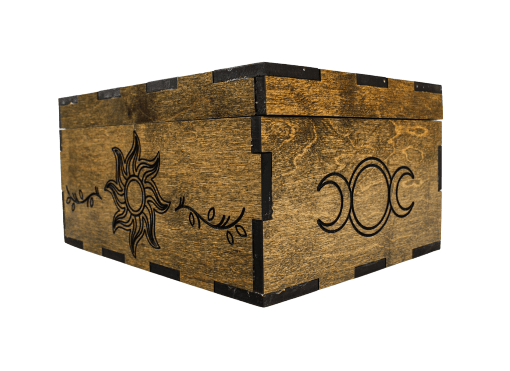 Sunburst Wooden Box
