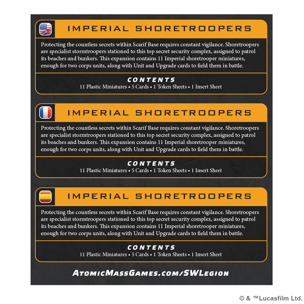 Star Wars: Legion - Imperial Shoretroopers