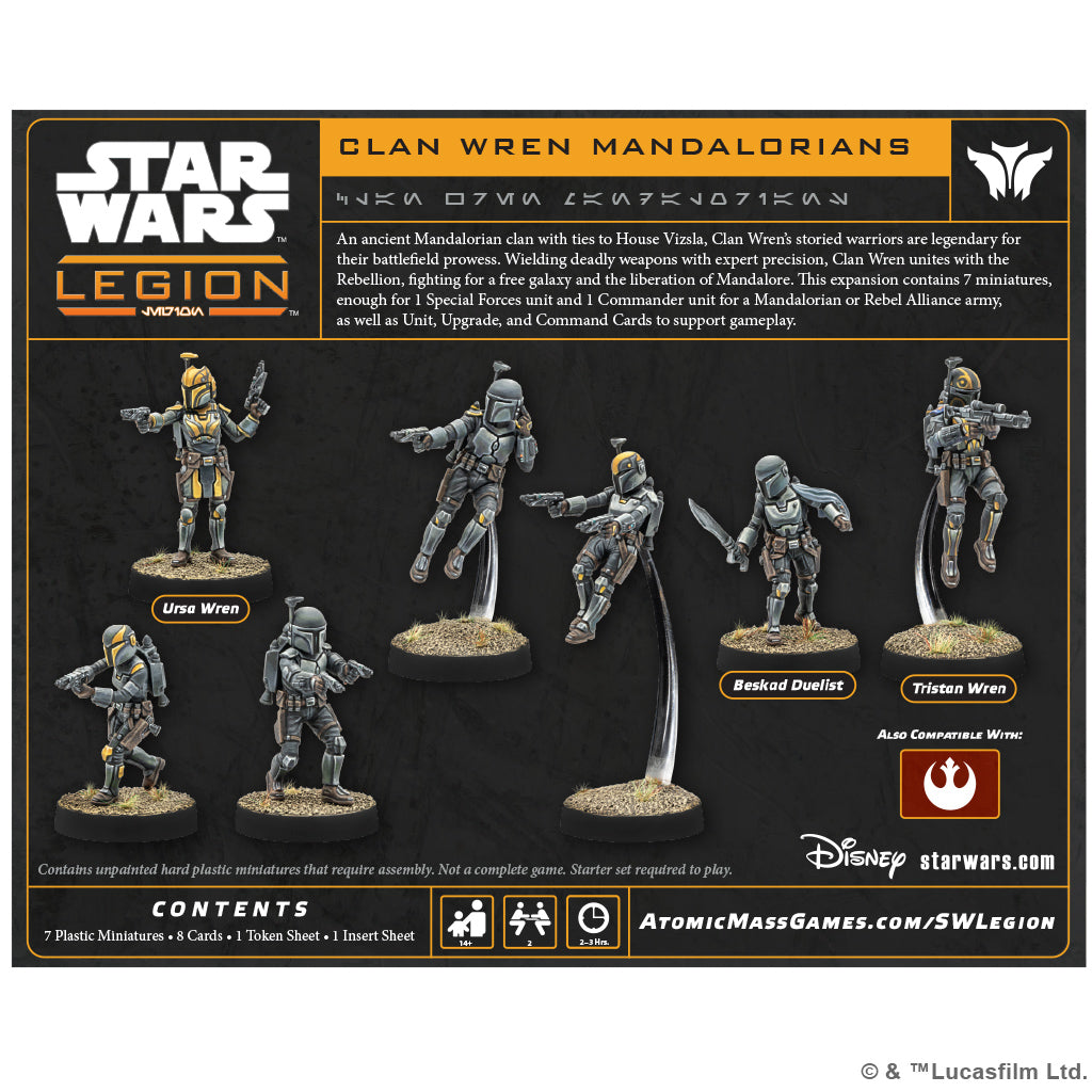 Star Wars: Legion – Clan Wren Mandalorians
