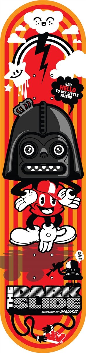 The Dark Slide x Dead Voltage "Little Friend" 8.25" Complete Skateboard