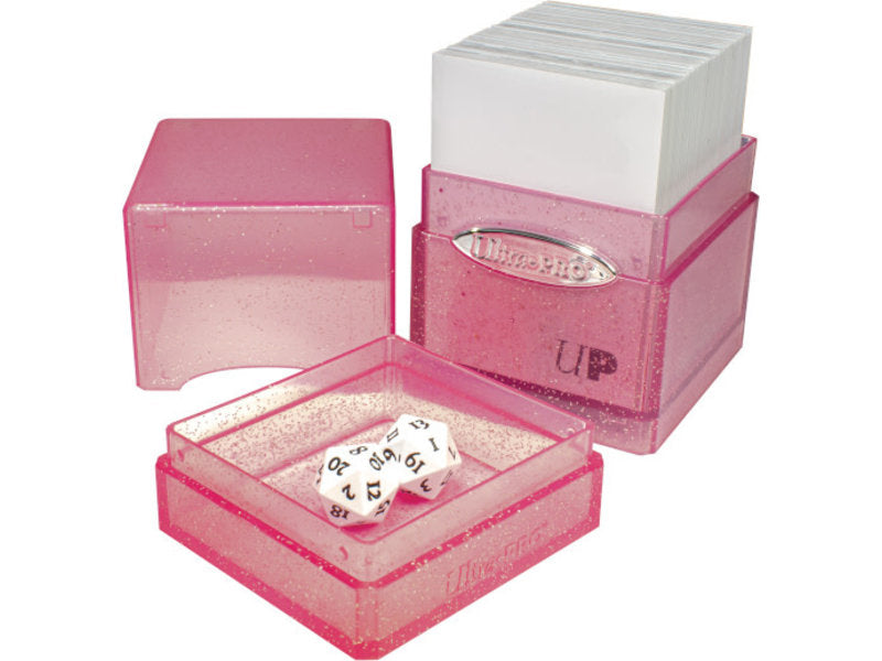 Ultra PRO: Satin Tower Deck Box - Glitter Pink