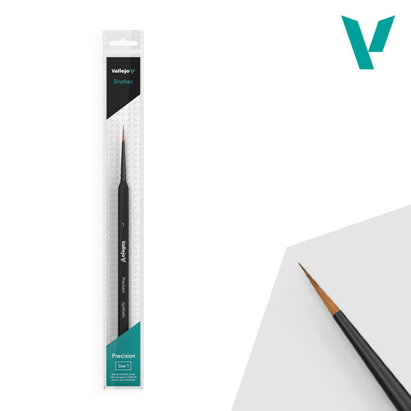 Vallejo Hobby Brushes: Precision - Synthetic - Size 1