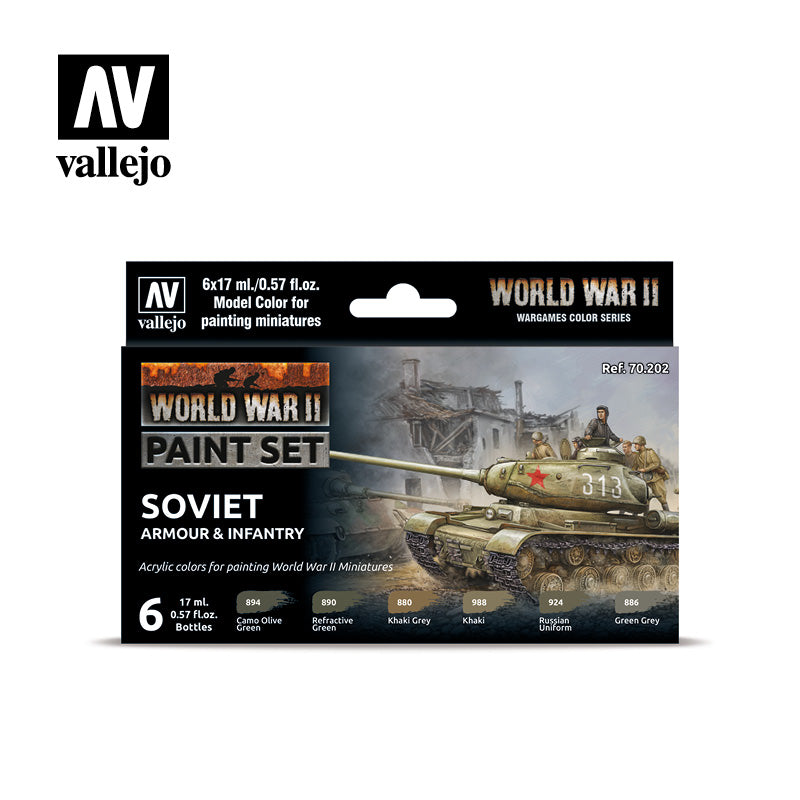 Model Color: WWII Paint Set - Soviet Armour & Infantry