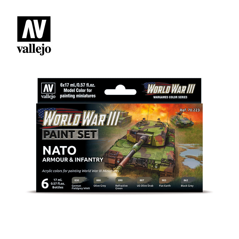 Model Color: WWIII Paint Set - NATO Armour & Infantry
