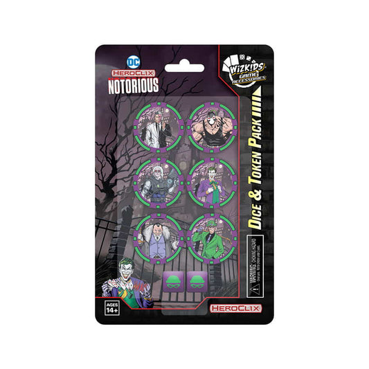 DC HeroClix: Notorious Dice & Token Pack