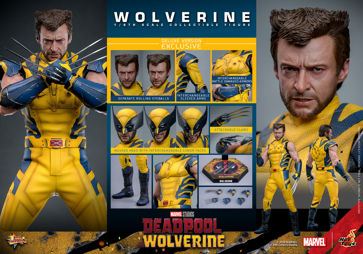 Wolverine (Deluxe Version) Sixth Scale Figure by Hot Toys