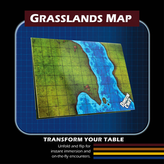 BattleMap: Grasslands battle map for DnD