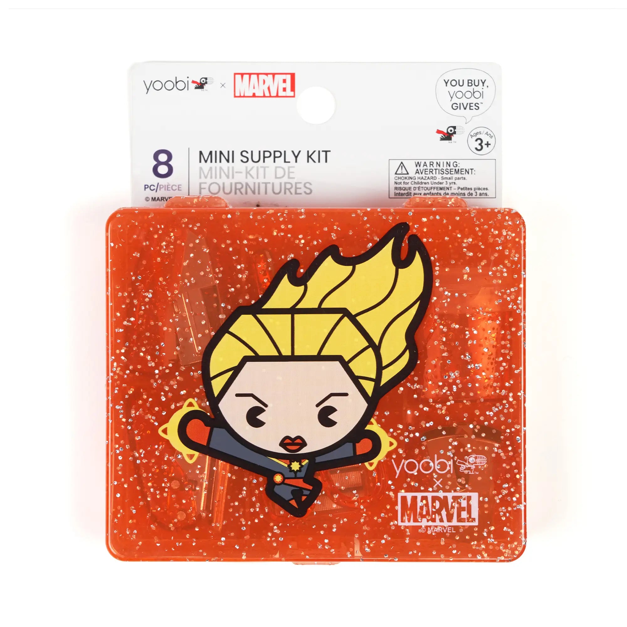 Yoobi Mini Supply Kit Box Kawaii Captain Marvel