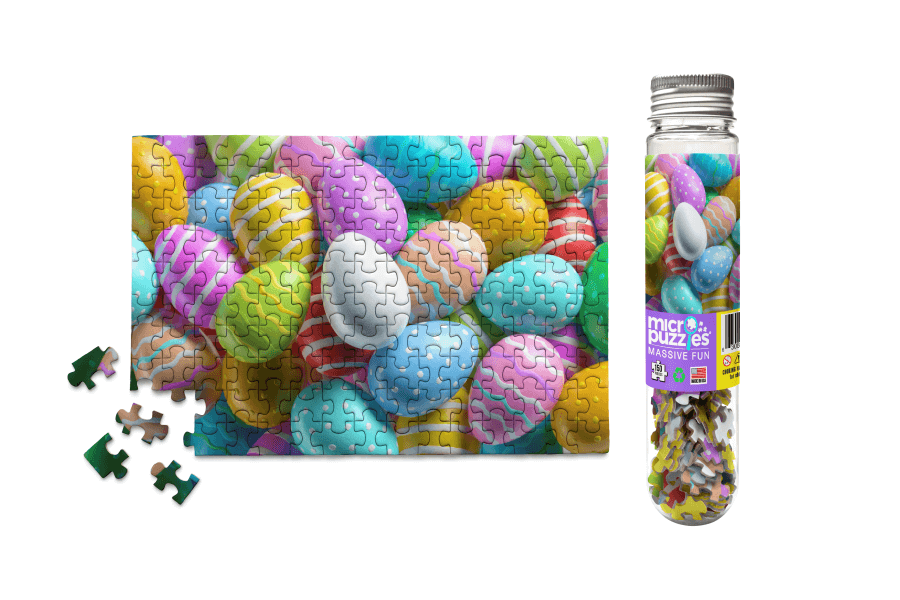 Easter Eggs -  Mini Jigsaw Puzzle Unique Basket Gift
