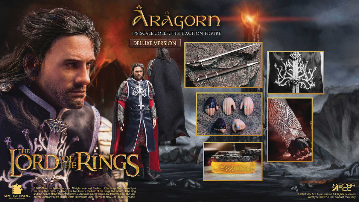 Lord Of The Rings Aragorn 2.0 1/8 Collector's Action Figure Deluxe Ver