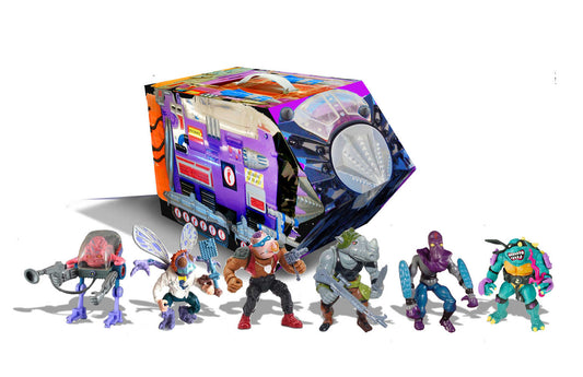 Teenage Mutant Ninja Turtles Retro Villains Mutant Module Previews Exclusive 6pc Action Figure Set