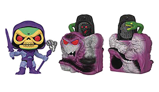 Pop Town Snake Mountain with Skeletor Vinyl Figure