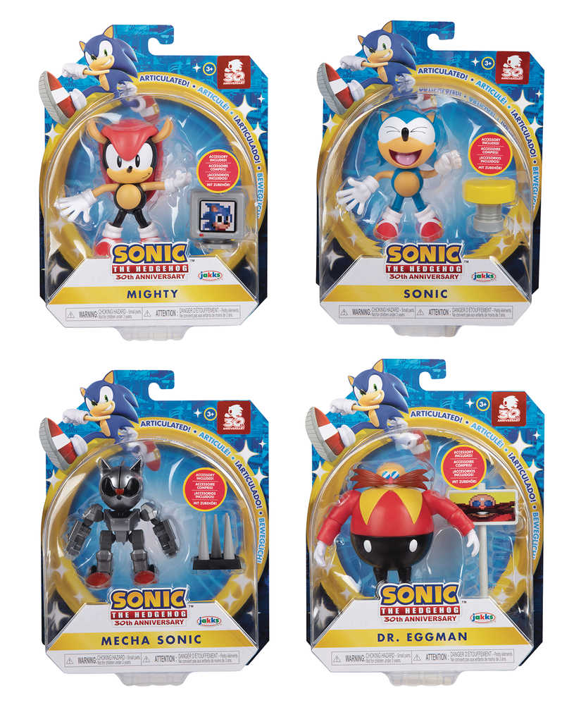 Sonic The Hedgehog 4in Articulated Action Figure Wv5 Assortment