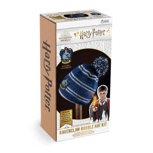 Hp Wizarding World Knit Kit Ravenclaw House Bobble Hat