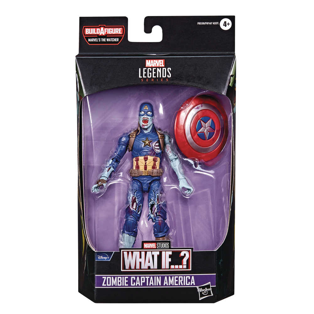 Marvel Disney Plus Legends 6in Zombie Captain America Action Figure