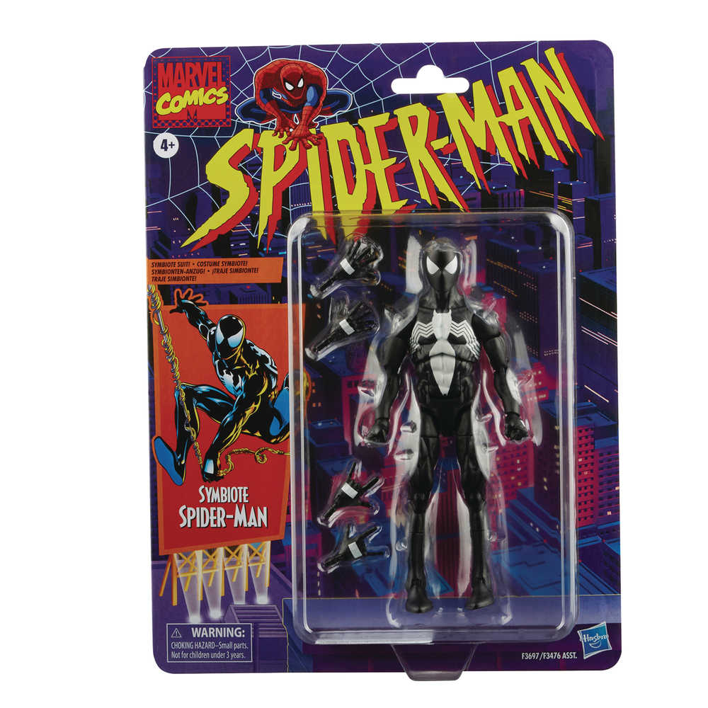 Spider-Man Legends Retro 6in Symbiote Spidey Action Figure Case