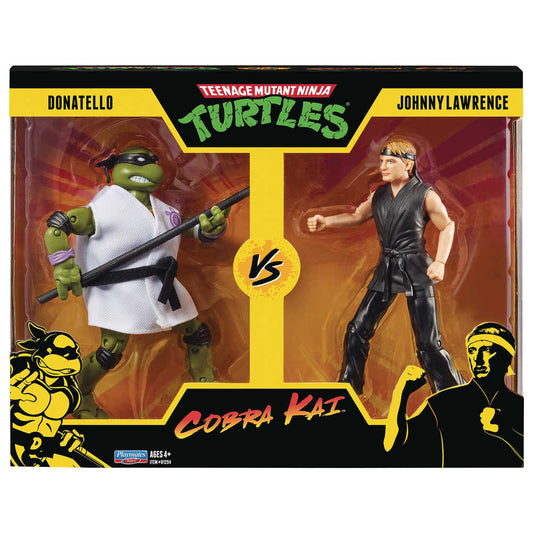 Teenage Mutant Ninja Turtles X Cobra Kai Donatello vs Johnny Lawrence Action Figure 2pk