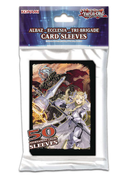 Yu Gi Oh Collectible Card Game Albaz Ecclesia Tri Brigade Sleeves (50ct)