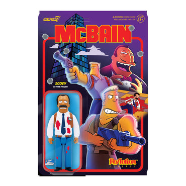 Simpsons W1 Mcbain Skoey Reaction Figure