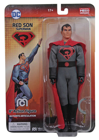 Mego DC Heroes Red Son Superman Previews Exclusive 8in Action Figure