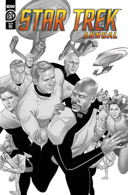 Star Trek Annual 2023 Variant Ri (10) (Stott Black & White)