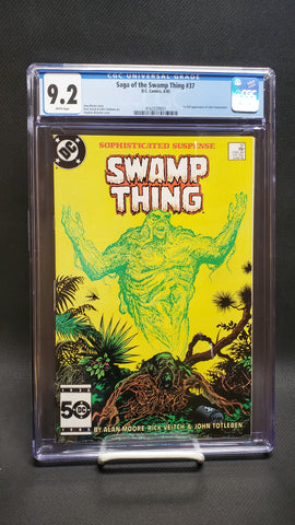 Saga of the Swamp Thing #37 1st appearance of John Constantine - CGC 9.2