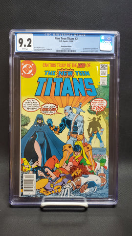 New Teen Titans #2 First Appearance of Deathstroke & Trigon - CGC 9.2