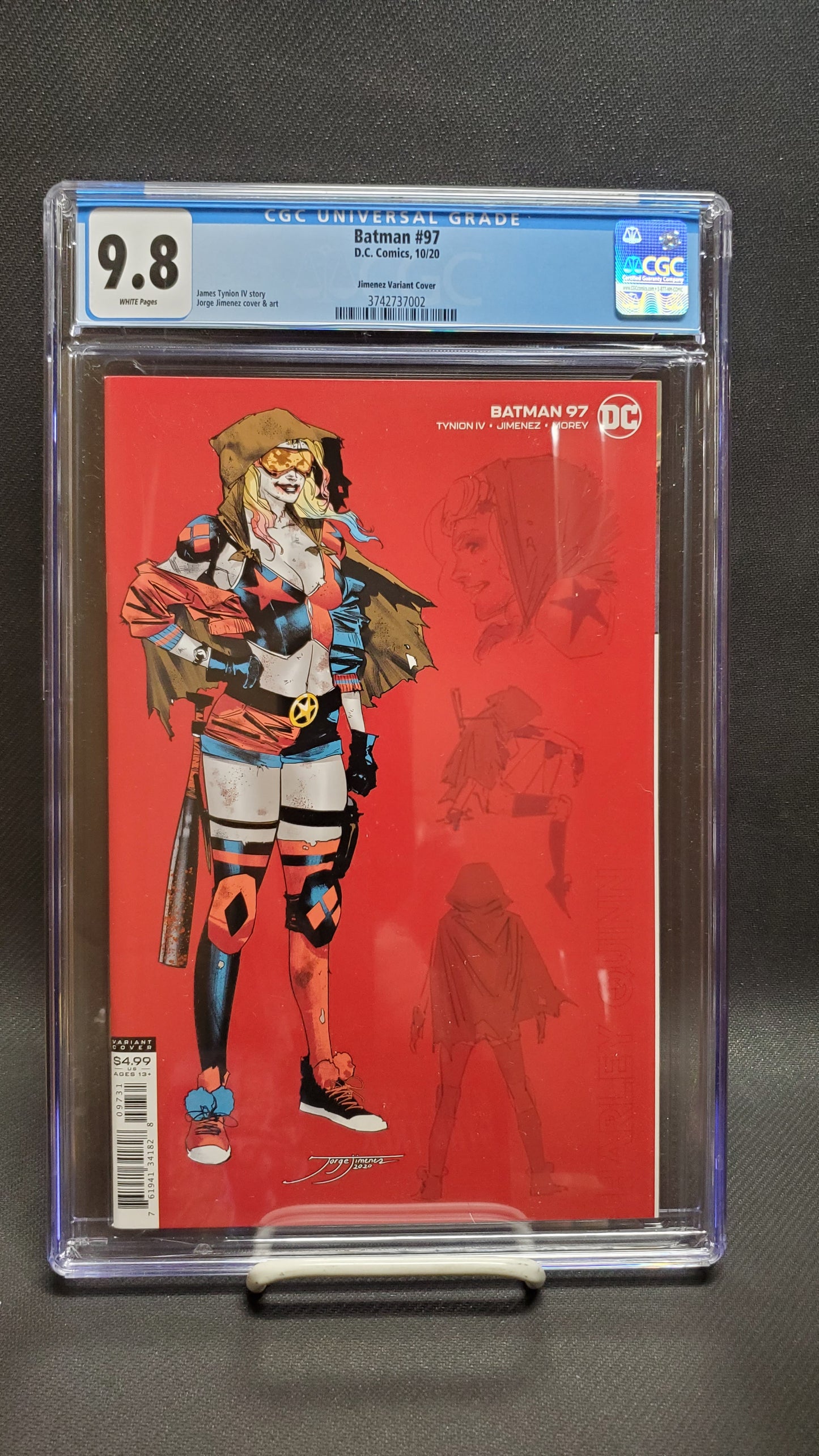 Batman #97 Jimenez 1:25 Harley Quinn Variant Rare - CGC 9.8 - Joker War - Tynion