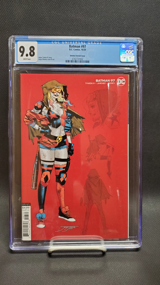 Batman #97 Jimenez 1:25 Harley Quinn Variant Rare - CGC 9.8 - Joker War - Tynion