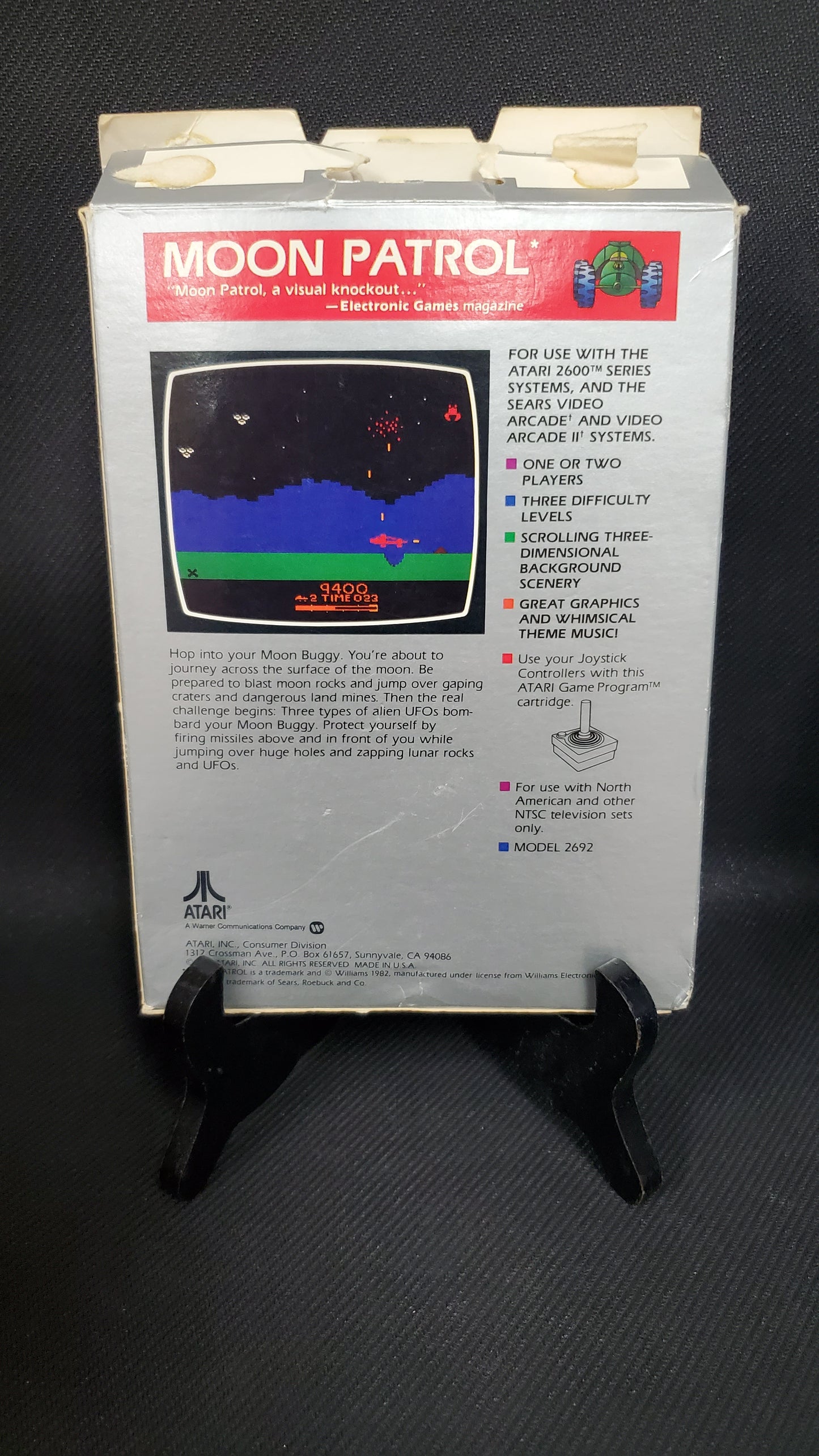 ATARI Moon Patrol - Complete with Box and Manual