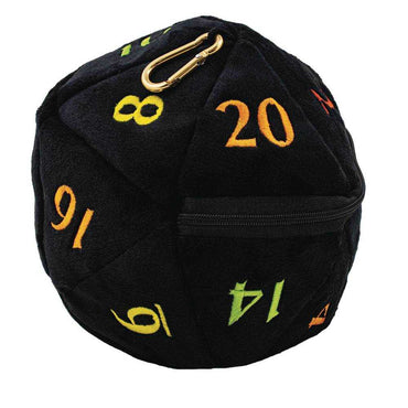 D20 Plush Dice Bag Rainbow