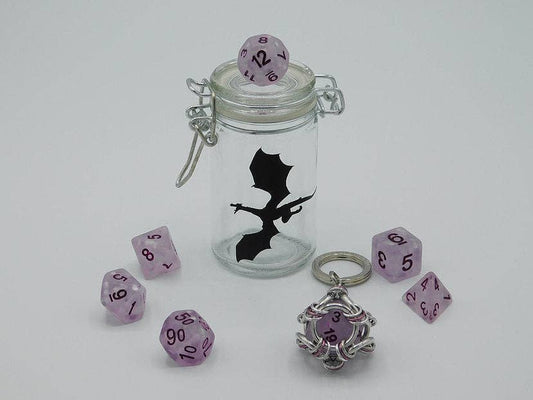 Dice: Jar w/ Keychain Cage