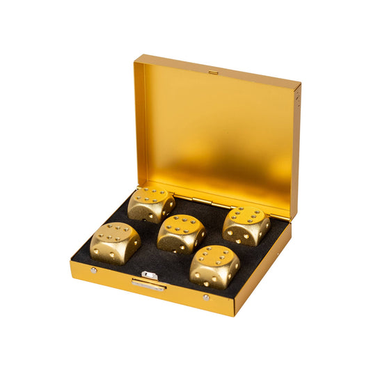 Men's Brushed Stainless Dice Set