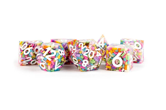 PREMIUM Handcrafted Sharp Edge Inclusion Dice - Sprinkles