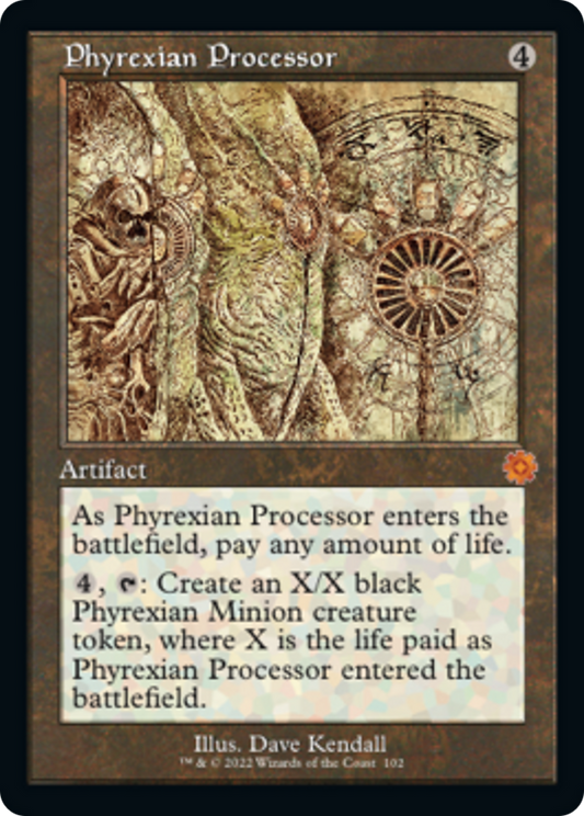 Phyrexian Processor (Schematic) (Serial Numbered) [The Brothers' War Retro Artifacts]