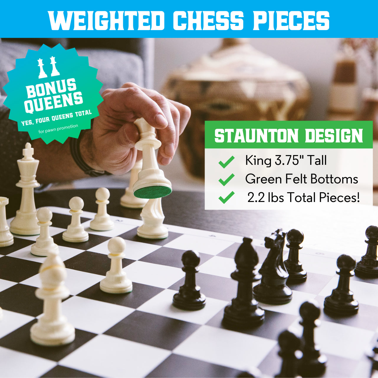Best Chess Set Ever 3X Weighted