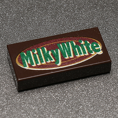 Milky White - B3 Customs® Printed 1x2 Tile