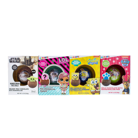 Assorted License Chocolate Ball with Marshmallow Character
