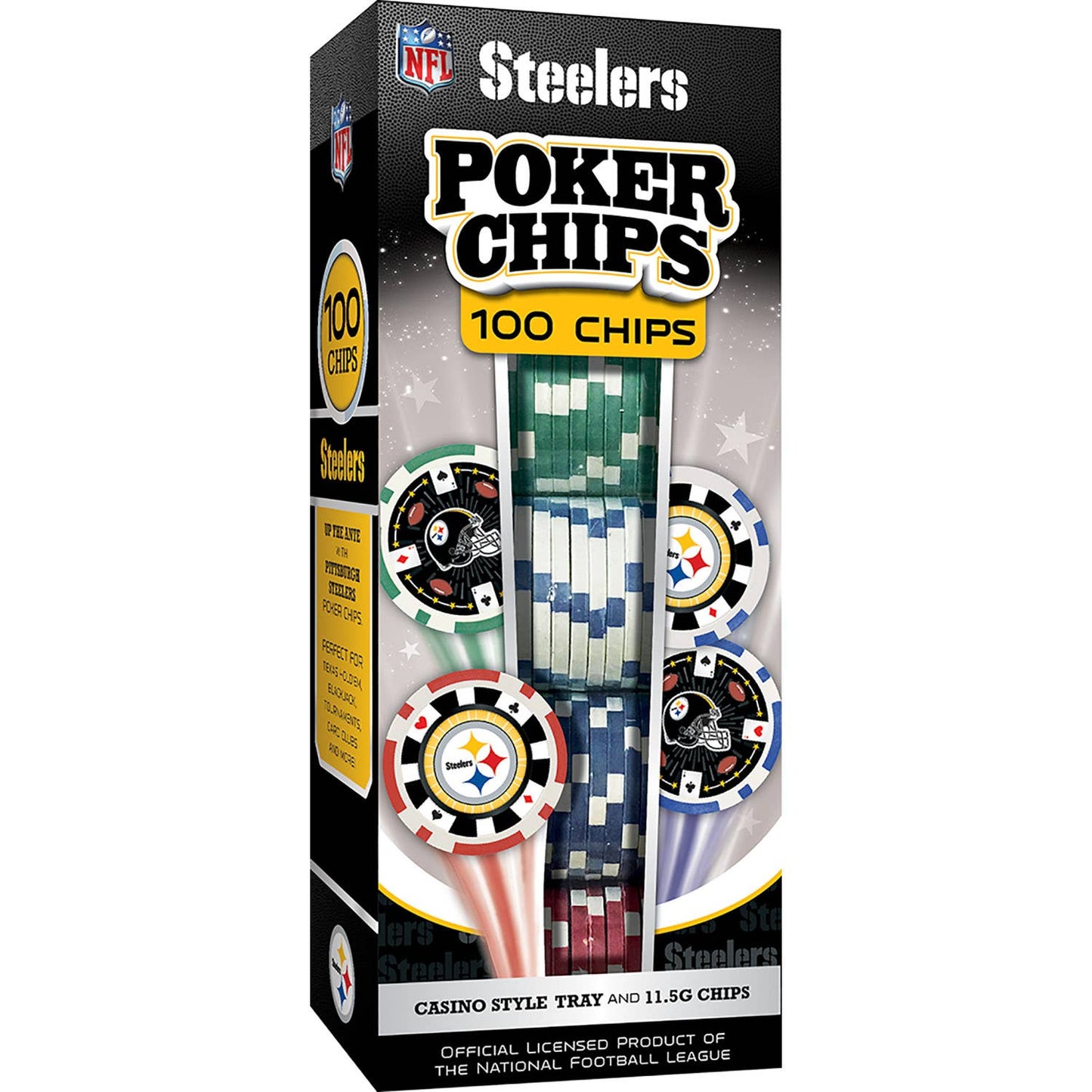 Pittsburgh Steelers NFL Poker Chips 100pc