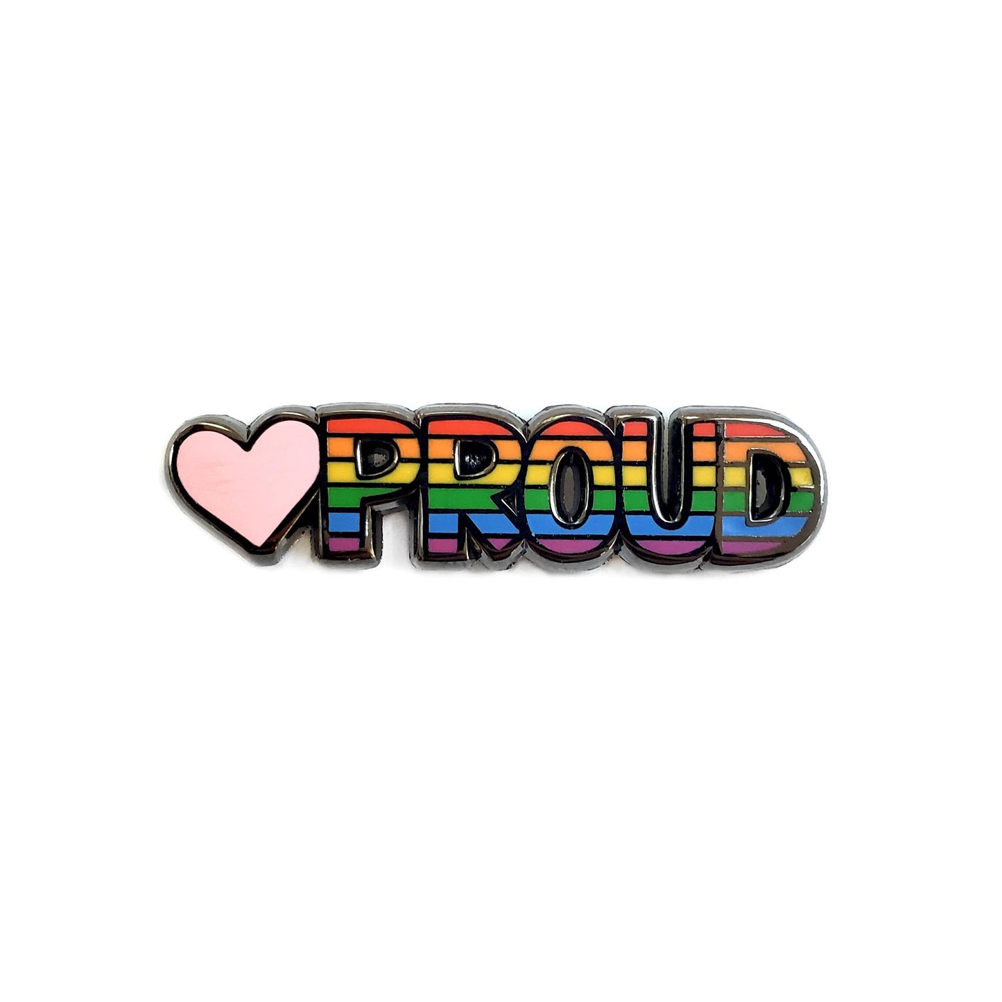 Rainbow Proud Pride Enamel Pin