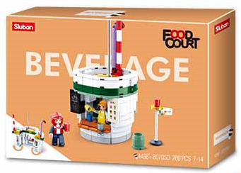 Sluban - Food Court Beverage House Building Brick Kit (283 Pcs)