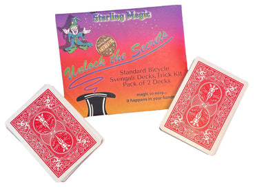 Ted's Sterling Standard Red Bicycle Svengali Decks Trick Kit