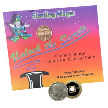 Ted's Sterling China Change Trick, Master the Classic Palm - Standard Half Dollar