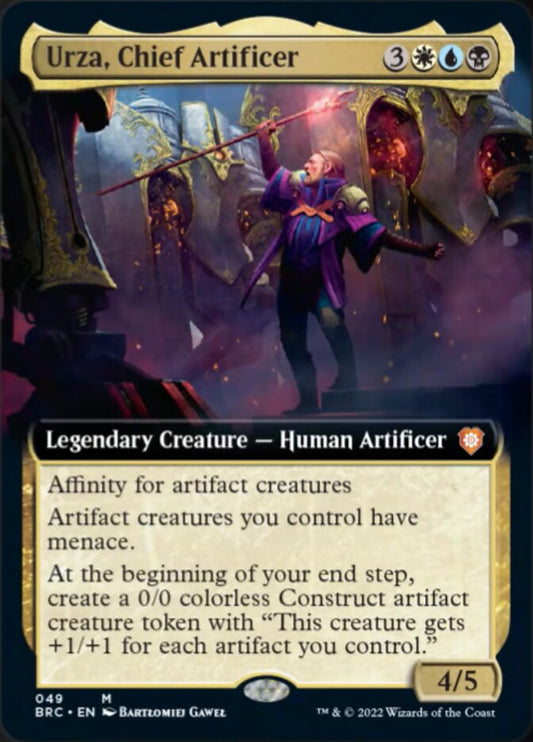 Urza, Chief Artificer (Extended Art) [The Brothers' War Commander]