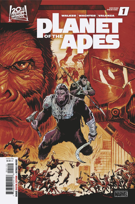Planet Of The Apes 1 Joshua Cassara 2nd Print Variant