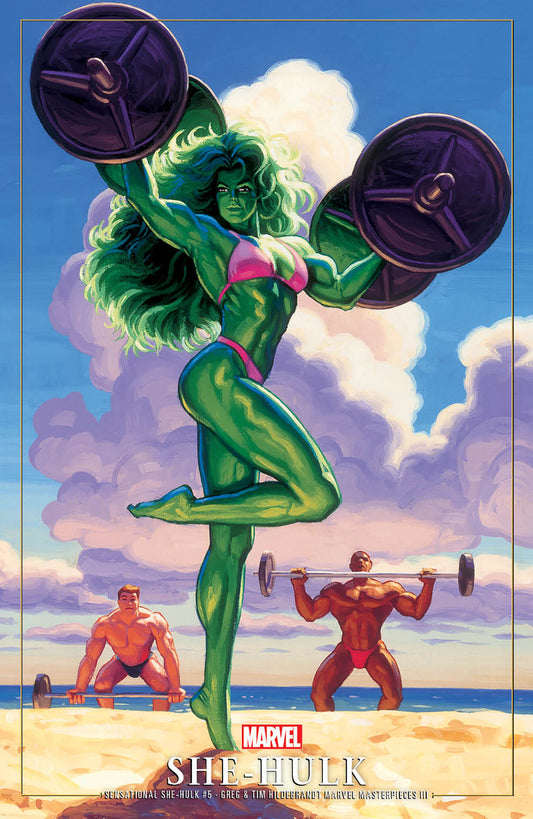 Sensational She-Hulk 5 Greg And Tim Hildebrandt She-Hulk Marvel Masterpieces III Variant