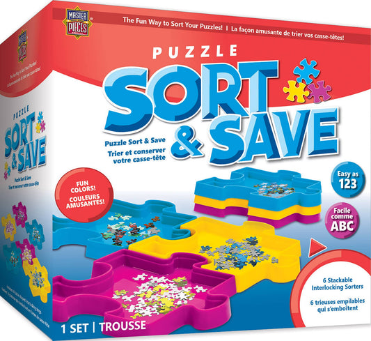Master Pieces Sort & Save - Puzzle Sorting Trays
