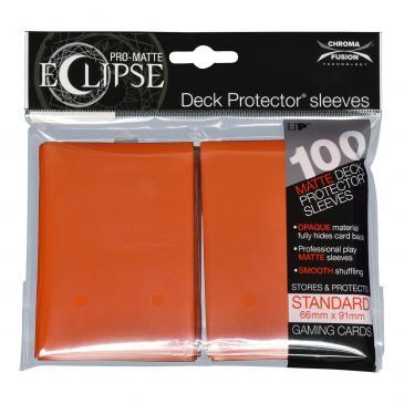PRO-Matte Eclipse Pumpkin Orange Standard Deck Protector sleeve 100ct
