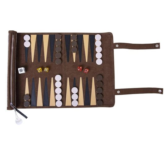 Buckingham Roll - Luxury Vegan Leather Backgammon Set