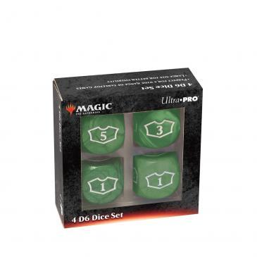 Deluxe 22MM Green Mana Loyalty Dice Set for Magic: The Gathering